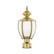 Beaumont Lane Outdoor Post Head in Polished Brass