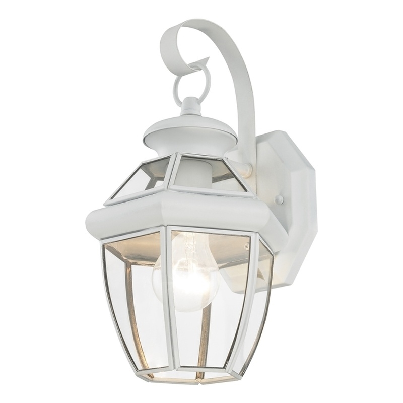 Beaumont Lane Outdoor Wall Lantern in White