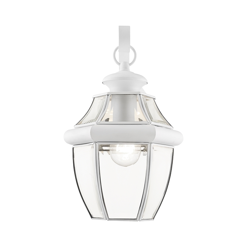 Beaumont Lane Outdoor Wall Lantern in White