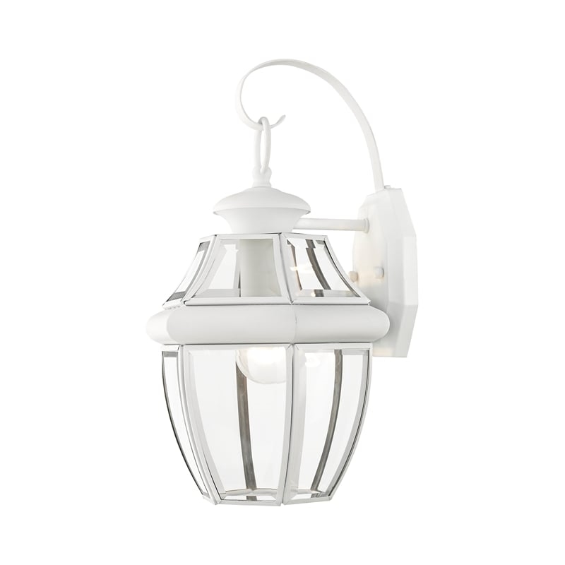 Beaumont Lane Outdoor Wall Lantern in White