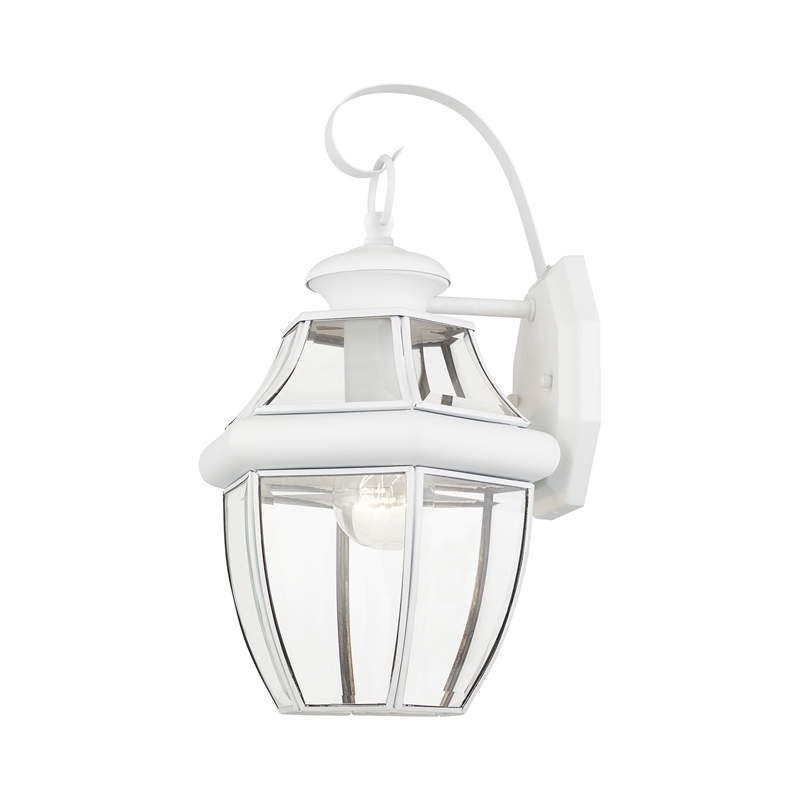 Beaumont Lane Outdoor Wall Lantern in White
