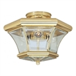Beaumont Lane 3 Light Ceiling Mount in Polished Brass