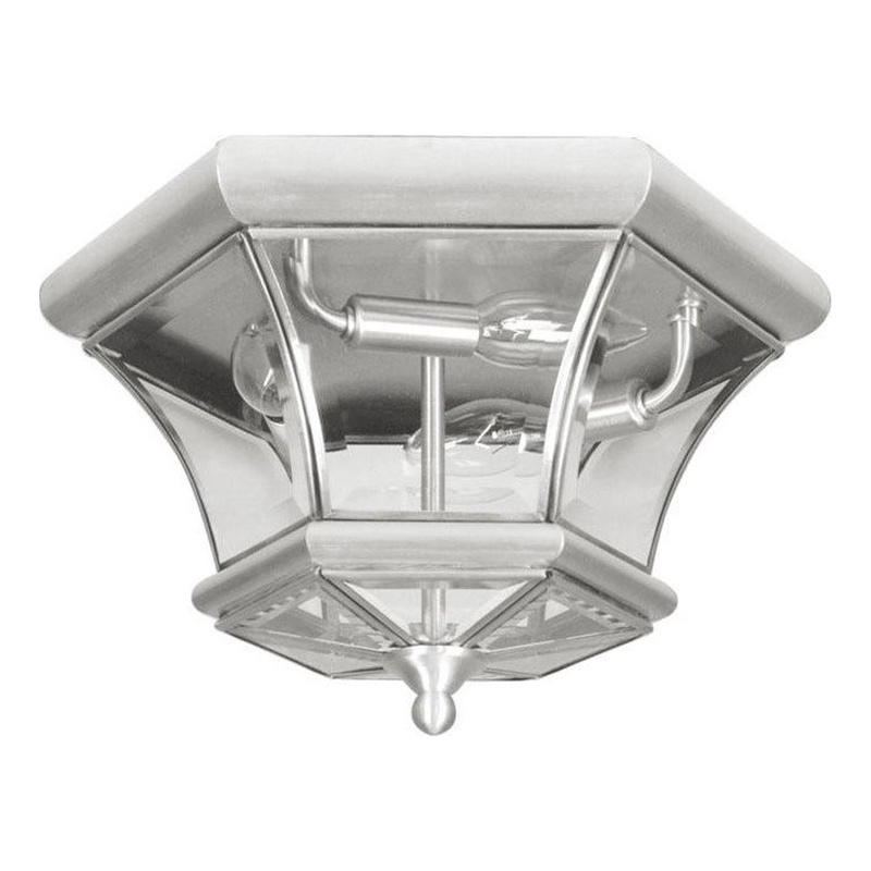 Beaumont Lane 3 Light Ceiling Mount in Brushed Nickel