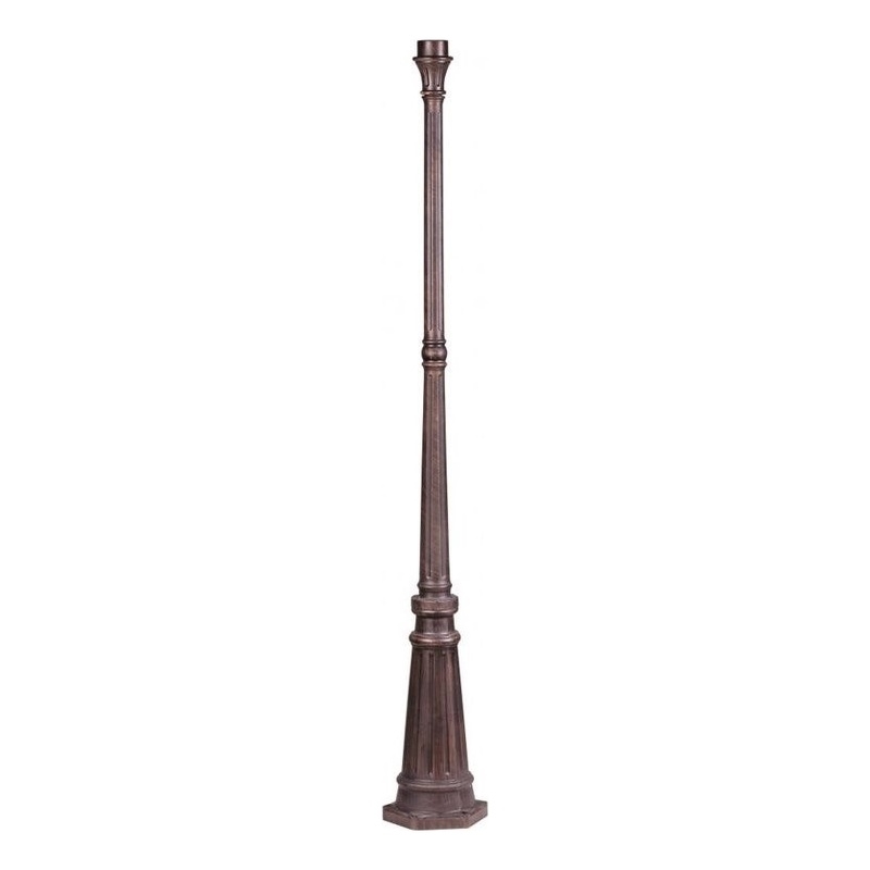 Beaumont Lane Outdoor Cast Aluminum Post in Imperial Bronze