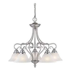 Beaumont Lane 5 Light Chandelier in Brushed Nickel