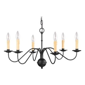 Beaumont Lane 6 Light Chandelier in Black