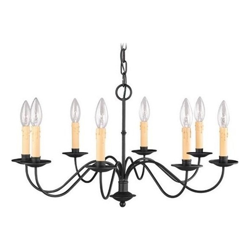 Beaumont Lane 8 Light Chandelier in Black