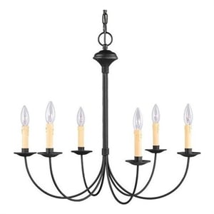 Beaumont Lane 6 Light Chandelier in Black