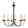 Beaumont Lane 8 Light Chandelier in Black