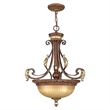 Beaumont Lane 3 Light Inverted Pendant in Verona Bronze