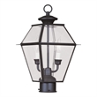 Beaumont Lane 2 Light Outdoor Post Head in Bronze