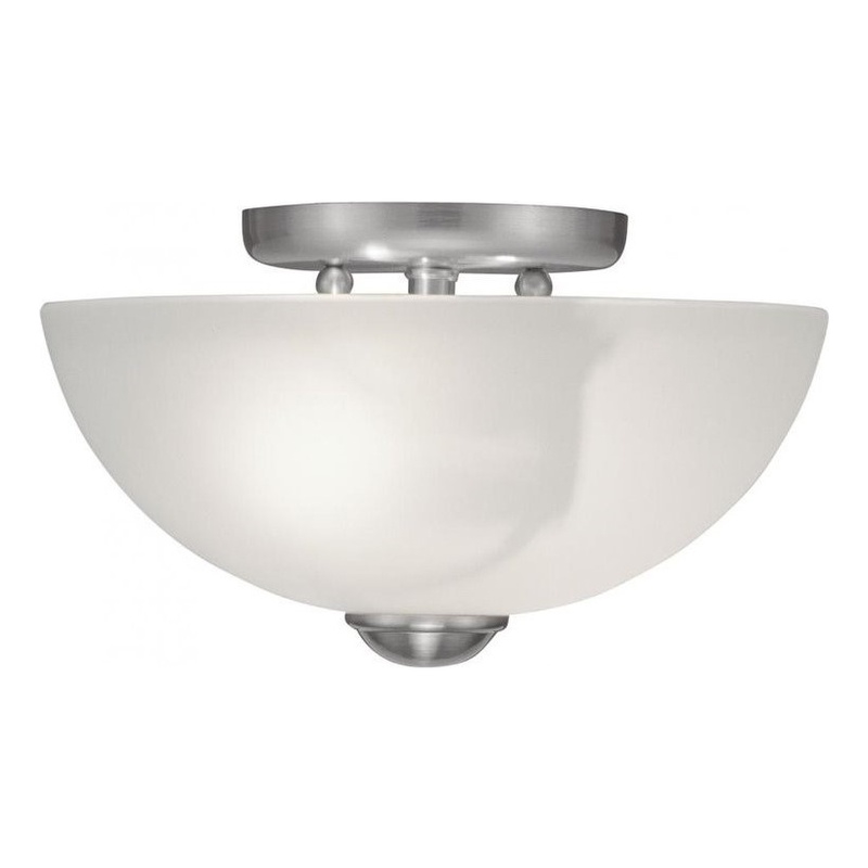 Beaumont Lane 2 Light Ceiling Mount in Brushed Nickel
