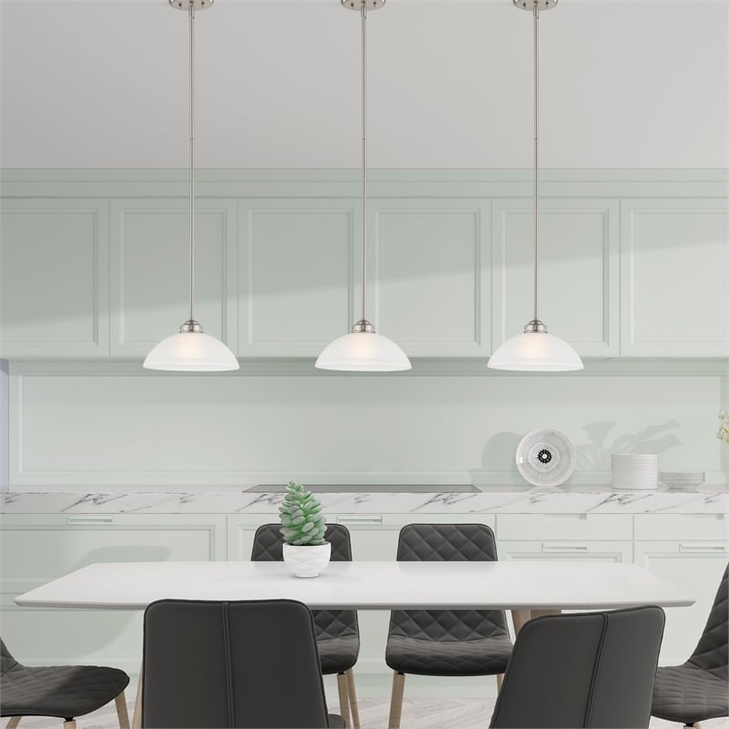 Beaumont Lane Pendant in Brushed Nickel