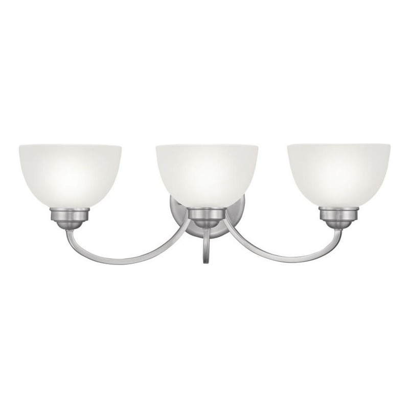 Beaumont Lane 3 Light Bath Light in Brushed Nickel