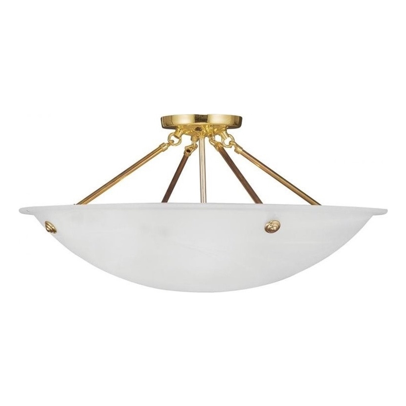 Beaumont Lane 4 Light Ceiling Mount in Polished Brass