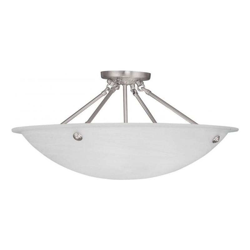Beaumont Lane 4 Light Ceiling Mount in Brushed Nickel