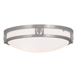 Beaumont Lane 2 Light Ceiling Mount in Brushed Nickel