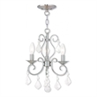 Beaumont Lane 3 Light Convertible Mini Chandelier Mount in Nickel