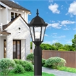 Beaumont Lane Outdoor Post Top Lantern in Textured Black