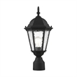 Beaumont Lane Outdoor Post Top Lantern in Textured Black