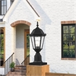 Beaumont Lane Outdoor Post Top Lantern in Textured Black