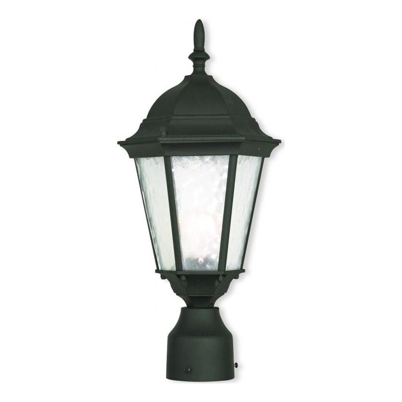 Beaumont Lane Outdoor Post Top Lantern in Textured Black