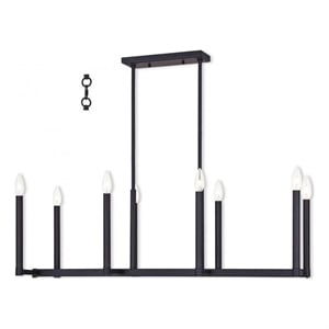 Beaumont Lane 8 Light Linear Chandelier in Bronze