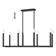 Beaumont Lane 8 Light Linear Chandelier in Bronze