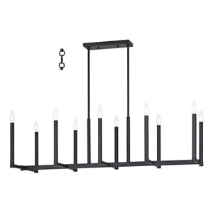 Beaumont Lane 10 Light Linear Chandelier in Bronze