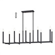 Beaumont Lane 10 Light Linear Chandelier in Bronze