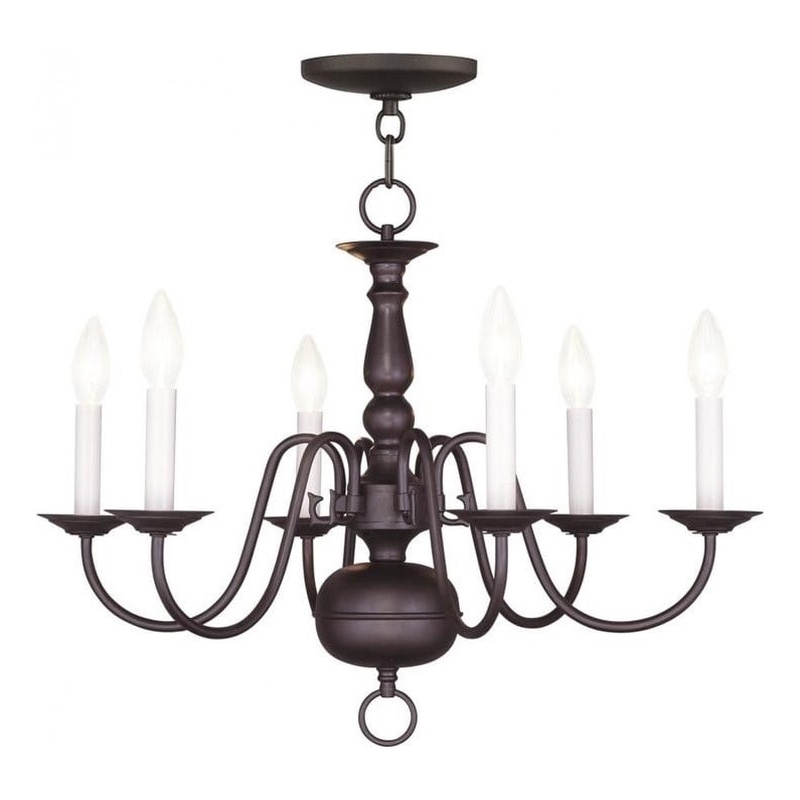 Beaumont Lane 6 Light Chandelier in Bronze
