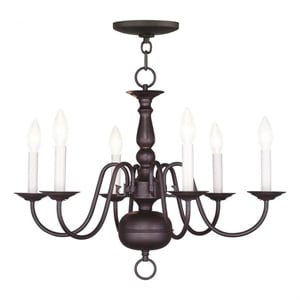 Beaumont Lane 6 Light Chandelier in Bronze