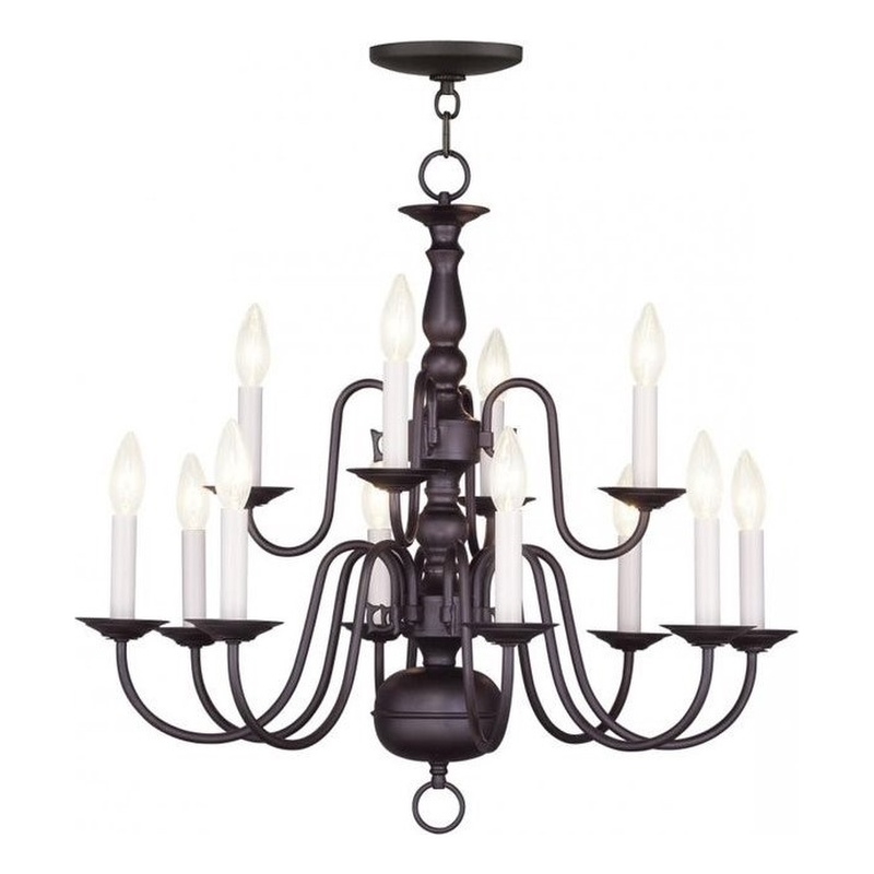 Beaumont Lane 12 Light Chandelier in Bronze