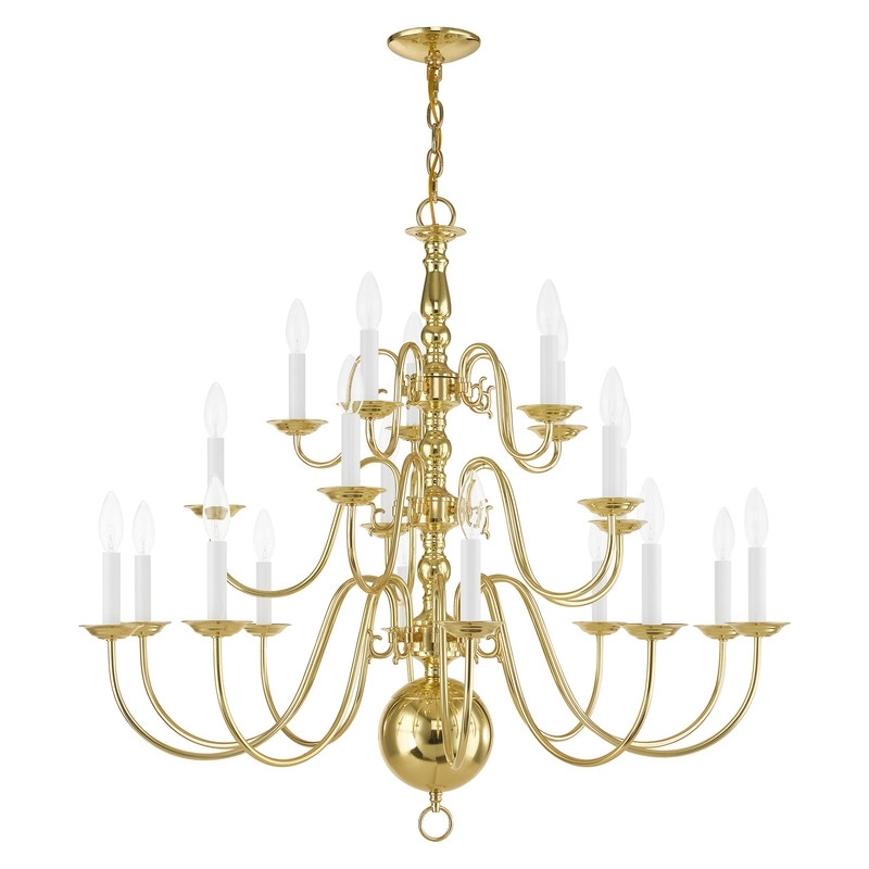 Beaumont Lane 20 Light Chandelier in Polished Brass