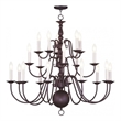 Beaumont Lane 20 Light Chandelier in Bronze