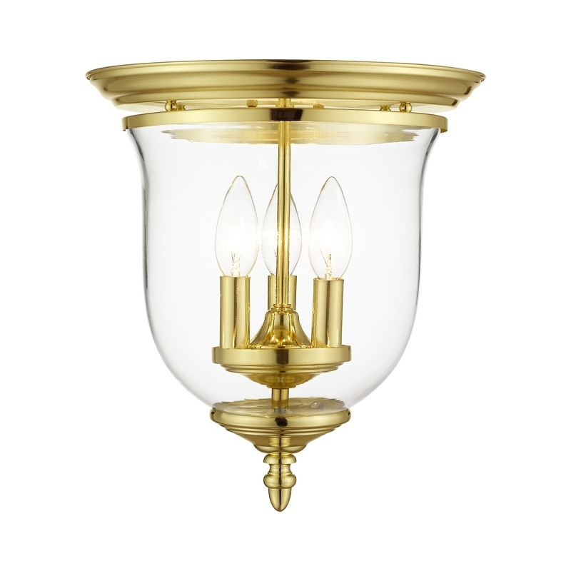 Beaumont Lane 3 Light Ceiling Mount in Polished Brass