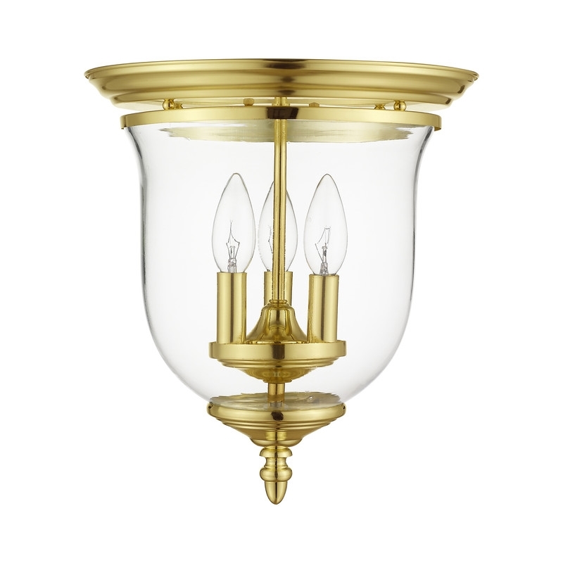 Beaumont Lane 3 Light Ceiling Mount in Polished Brass