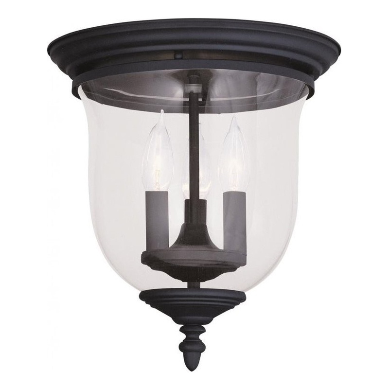 Beaumont Lane 3 Light Ceiling Mount in Black