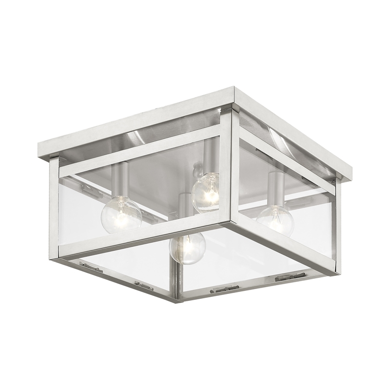 Beaumont Lane 4 Light Ceiling Mount in Brushed Nickel