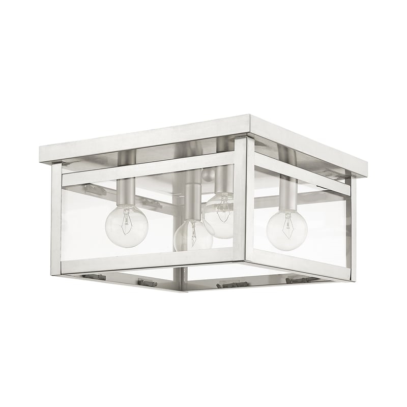 Beaumont Lane 4 Light Ceiling Mount in Brushed Nickel