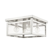 Beaumont Lane 4 Light Ceiling Mount in Brushed Nickel
