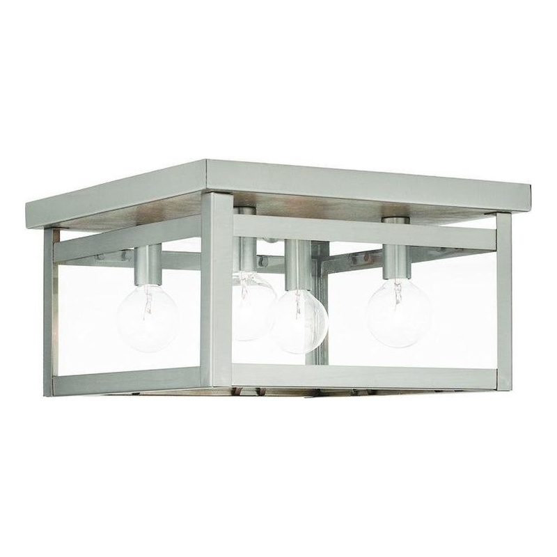 Beaumont Lane 4 Light Ceiling Mount in Brushed Nickel