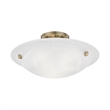 Beaumont Lane 3 Light Ceiling Mount in Antique Brass