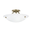 Beaumont Lane 3 Light Ceiling Mount in Antique Brass