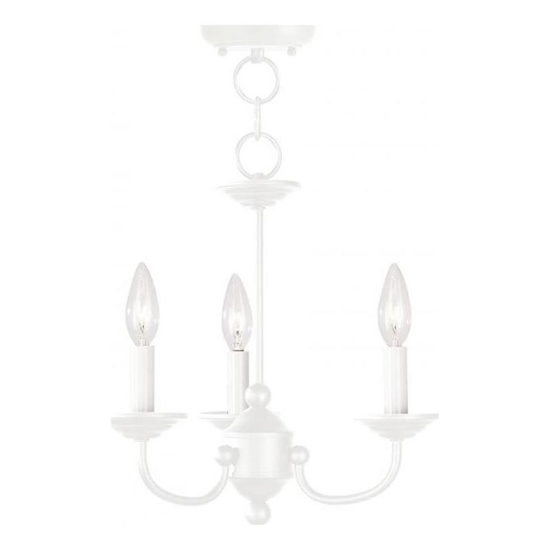 Beaumont Lane 3 Light Mini Chandelier in White