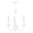 Beaumont Lane 3 Light Mini Chandelier in White