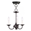Beaumont Lane 3 Light Mini Chandelier in Black