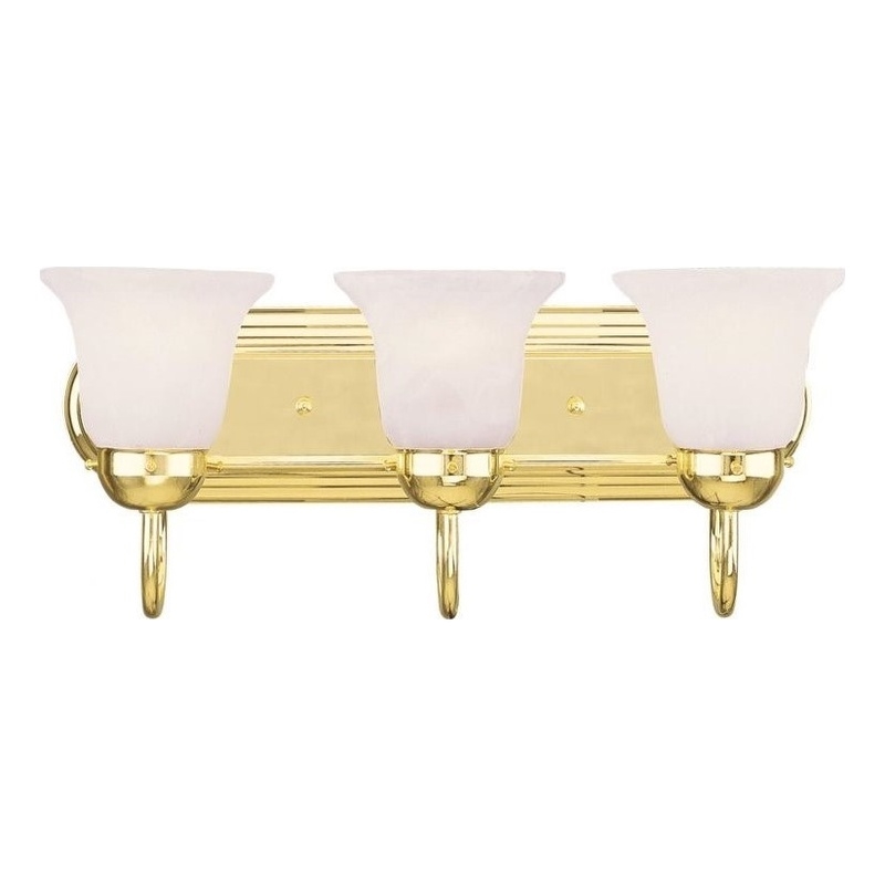 Beaumont Lane 3 Light Bath Light in Polished Brass