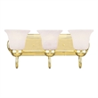 Beaumont Lane 3 Light Bath Light in Polished Brass