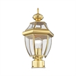 Beaumont Lane Outdoor Post Head in Polished Brass